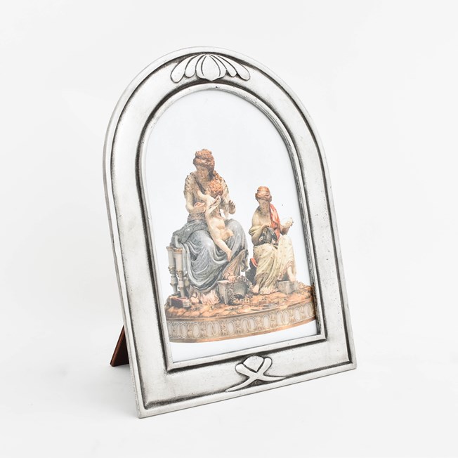 Picture Frame Window Silver Tin