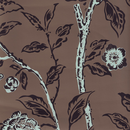 Wallpaper Ikebana Japanese Floral Art Bronzed / Green