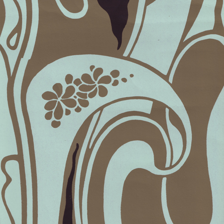 Wallpaper Lianas Bronzed / Green