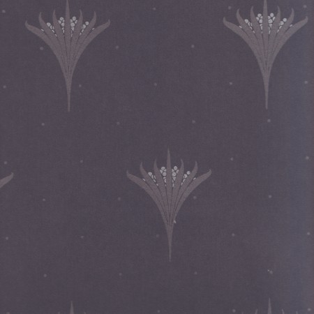 Wallpaper Ontluikende Bloemknop in Blueberry