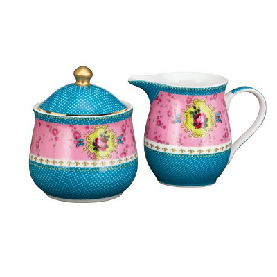 Sweet Rose Milk and Sugar Set