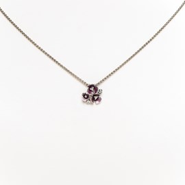 Necklace Purple Flower