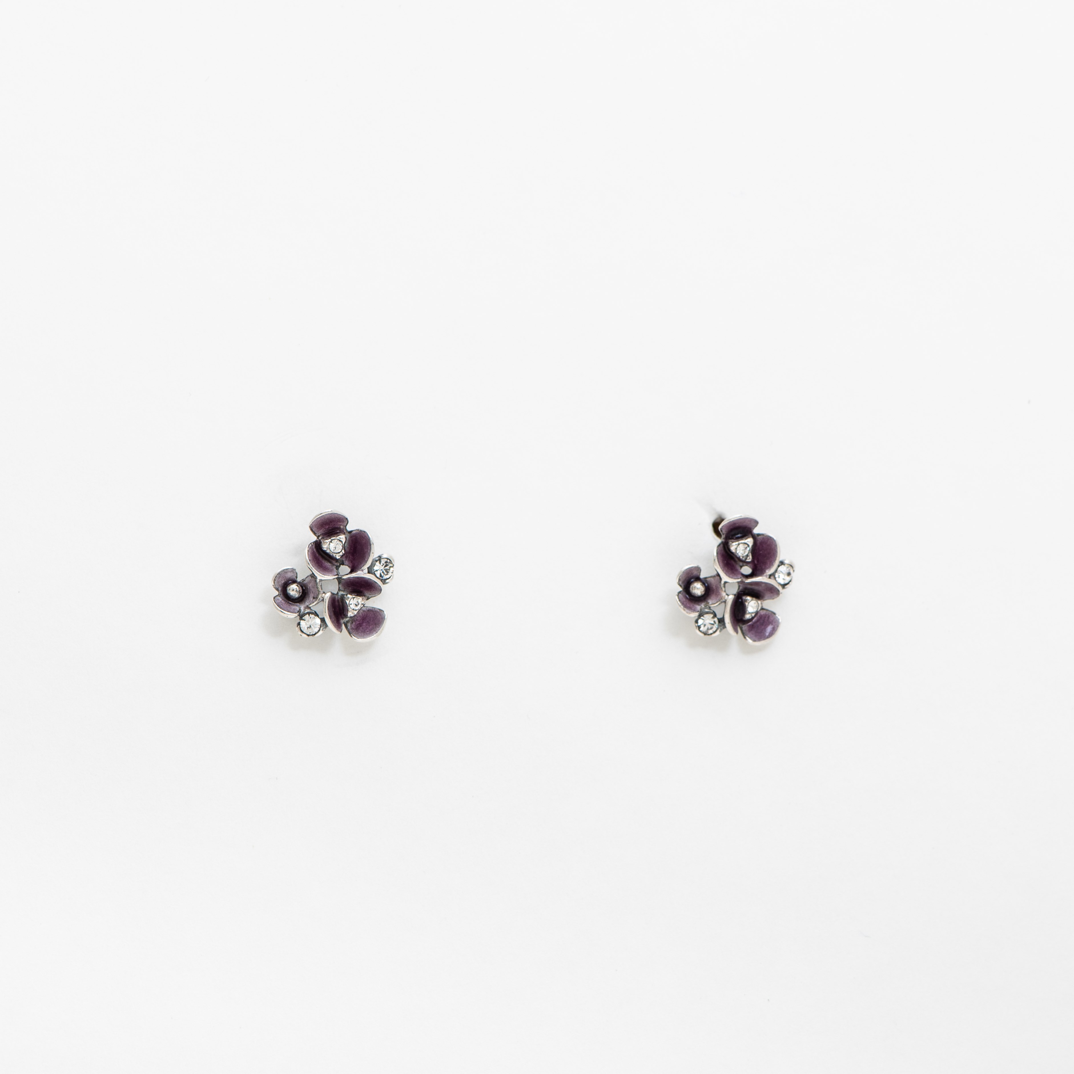 Ear Studs Purple Flower