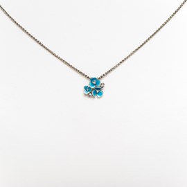 Necklace Aqua Flower