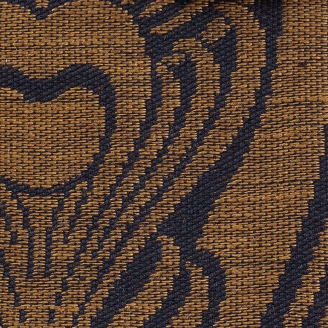 Furniture Fabric Pavo in black and caramel