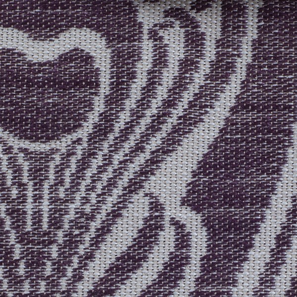 Furniture Fabric Pavo in white and purple