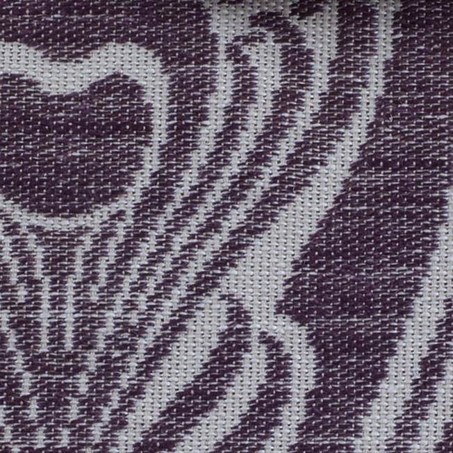 Furniture Fabric Pavo in white and purple
