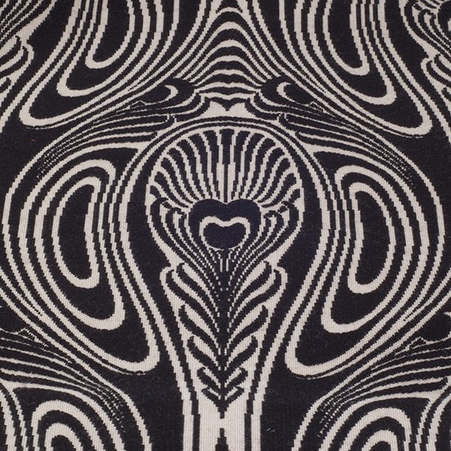 Furniture Fabric Pavo in black and white