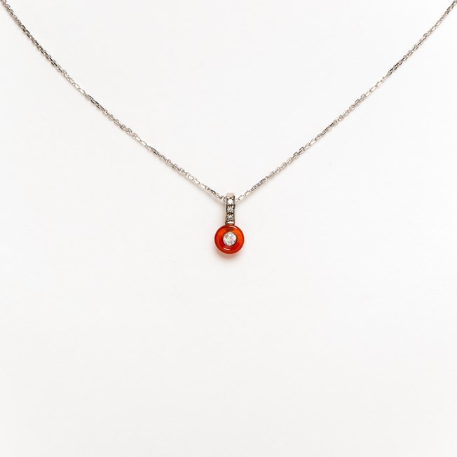 Necklace Py Red Agate
