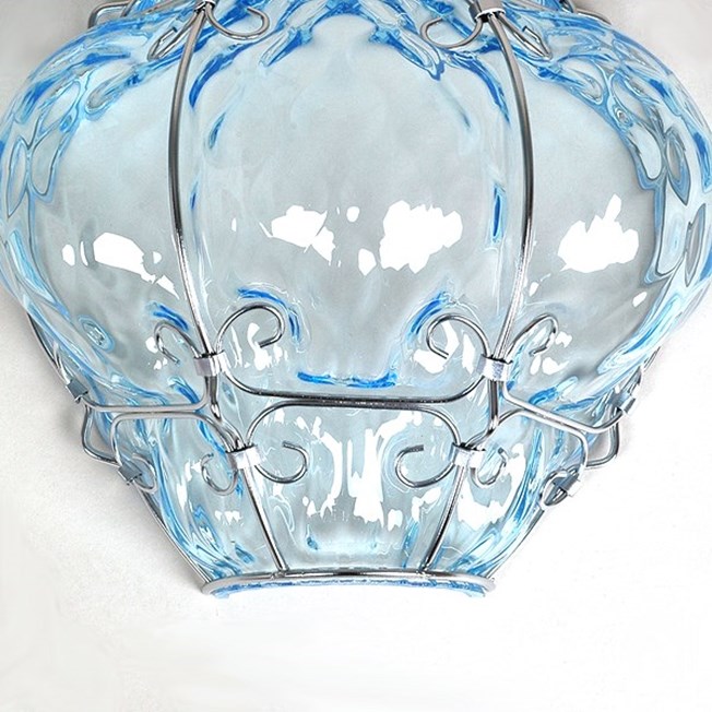 Detail Venetian Wall Lamp Bellezza Aquamarine