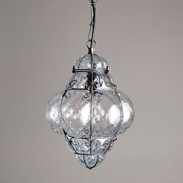 Venetian Hanging Lamp Small Bellezza Clear