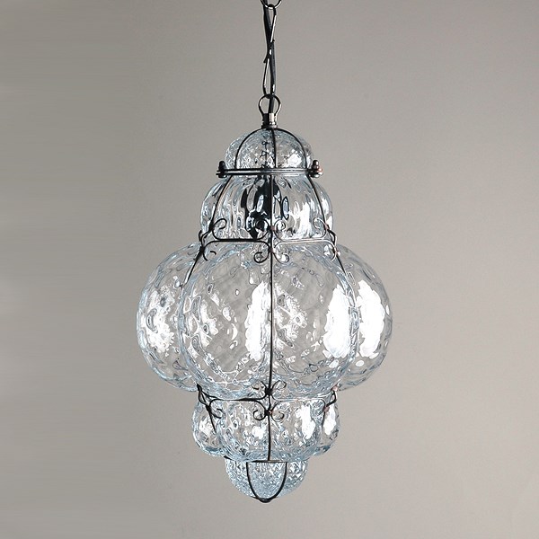 Venetian Hanging Lamp Medium Bellezza Transparent