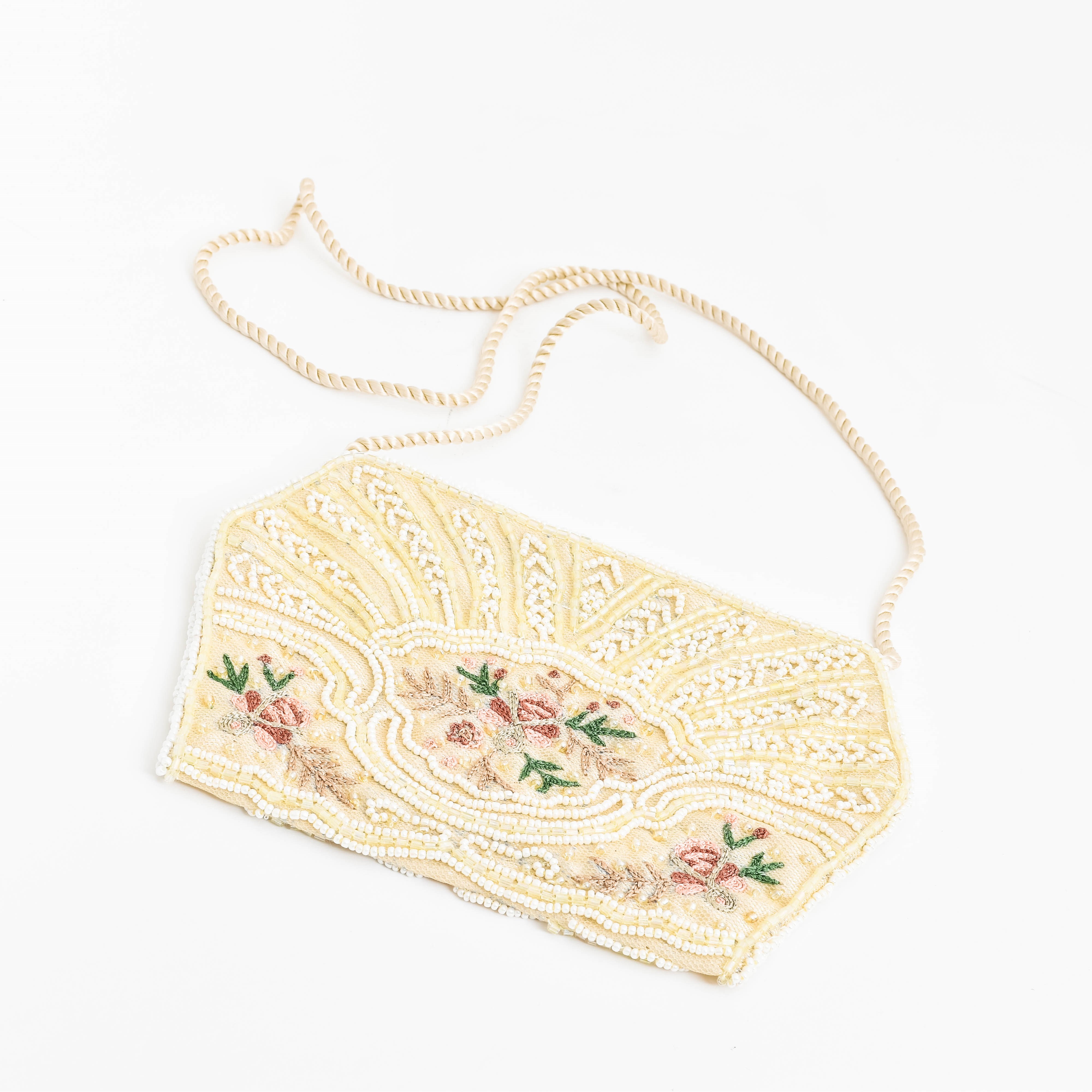 Beaded Purse Antiq Roses