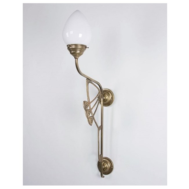 Wall Lamp Mackintosh 1-light with Glass Lampshade in Opal White