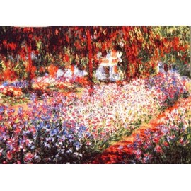 Wall Tapestry Irises in Monet's Garden