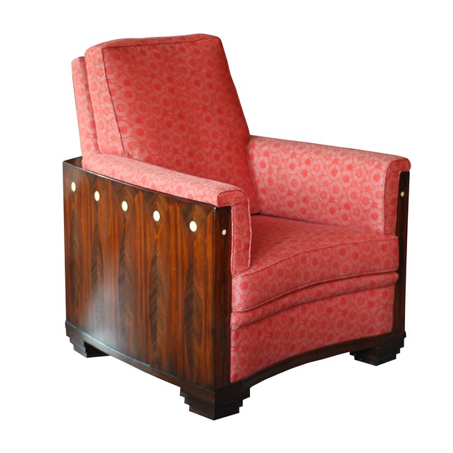 Front Armchair Amice with Furniture Fabric Marguerite