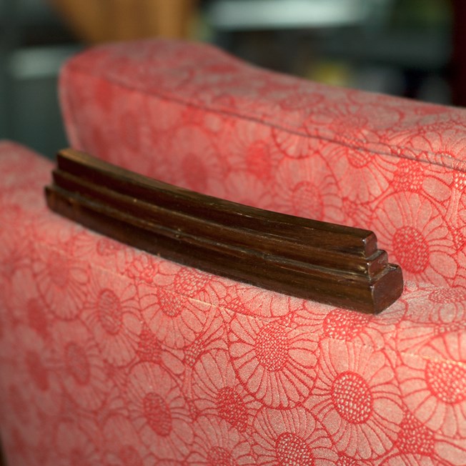 Detail Armchair Amice with Furniture Fabric Marguerite