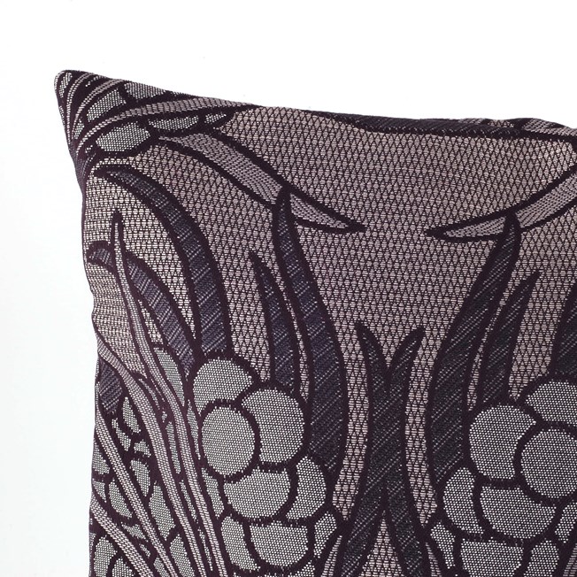 Detail Cushion Flower Clusters Grey