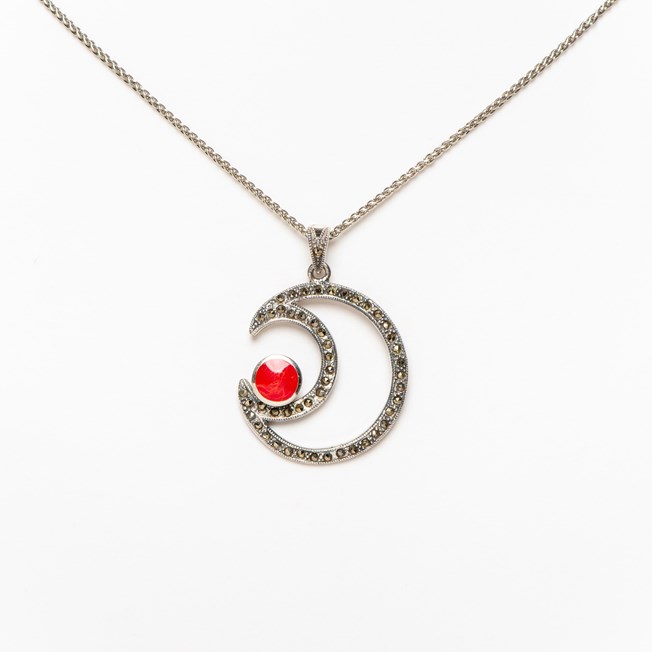 Necklace Red Moon