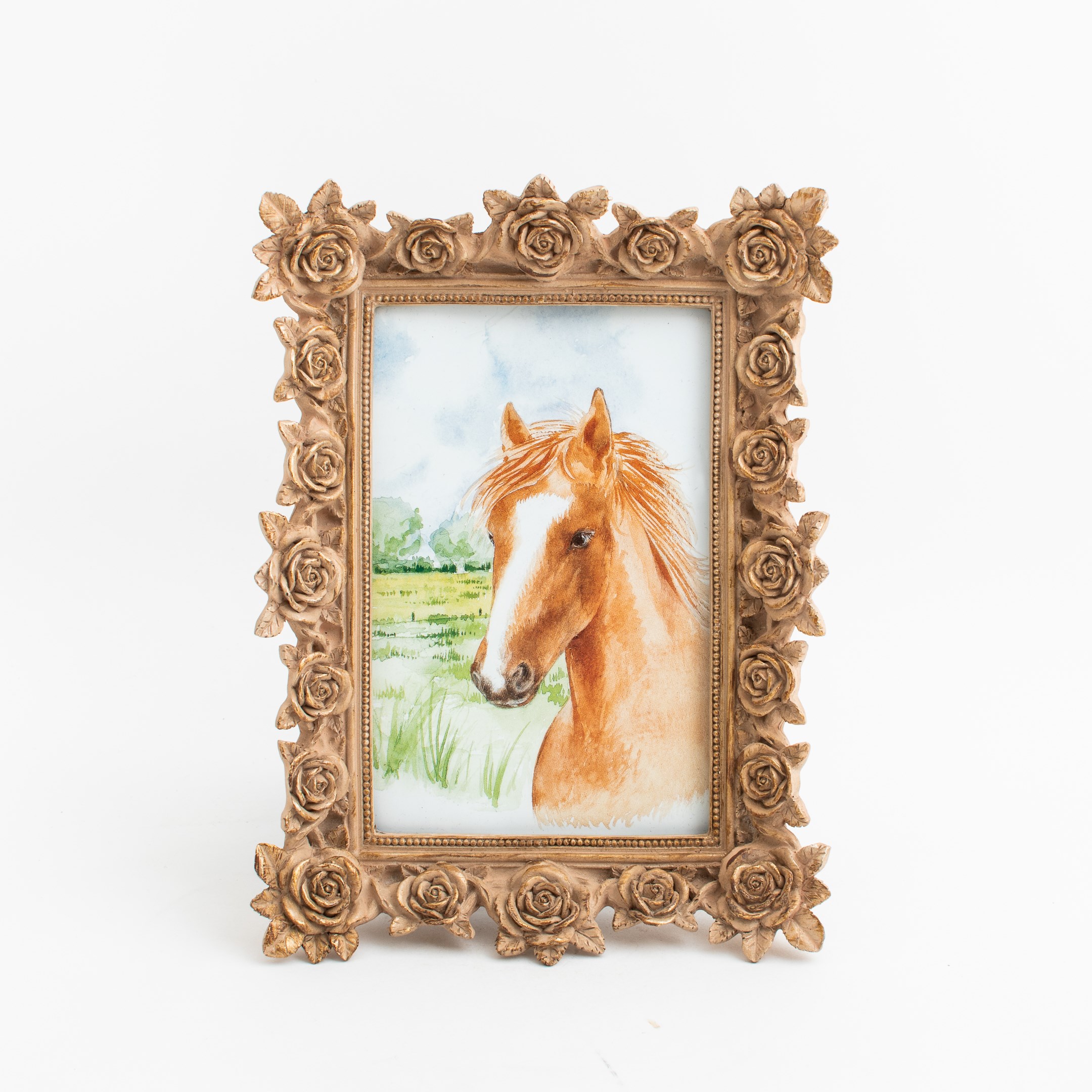 Photo Frame Golden Roses