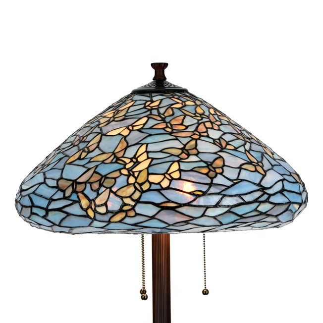 Detail Tiffany Floor Lamp Fly Away