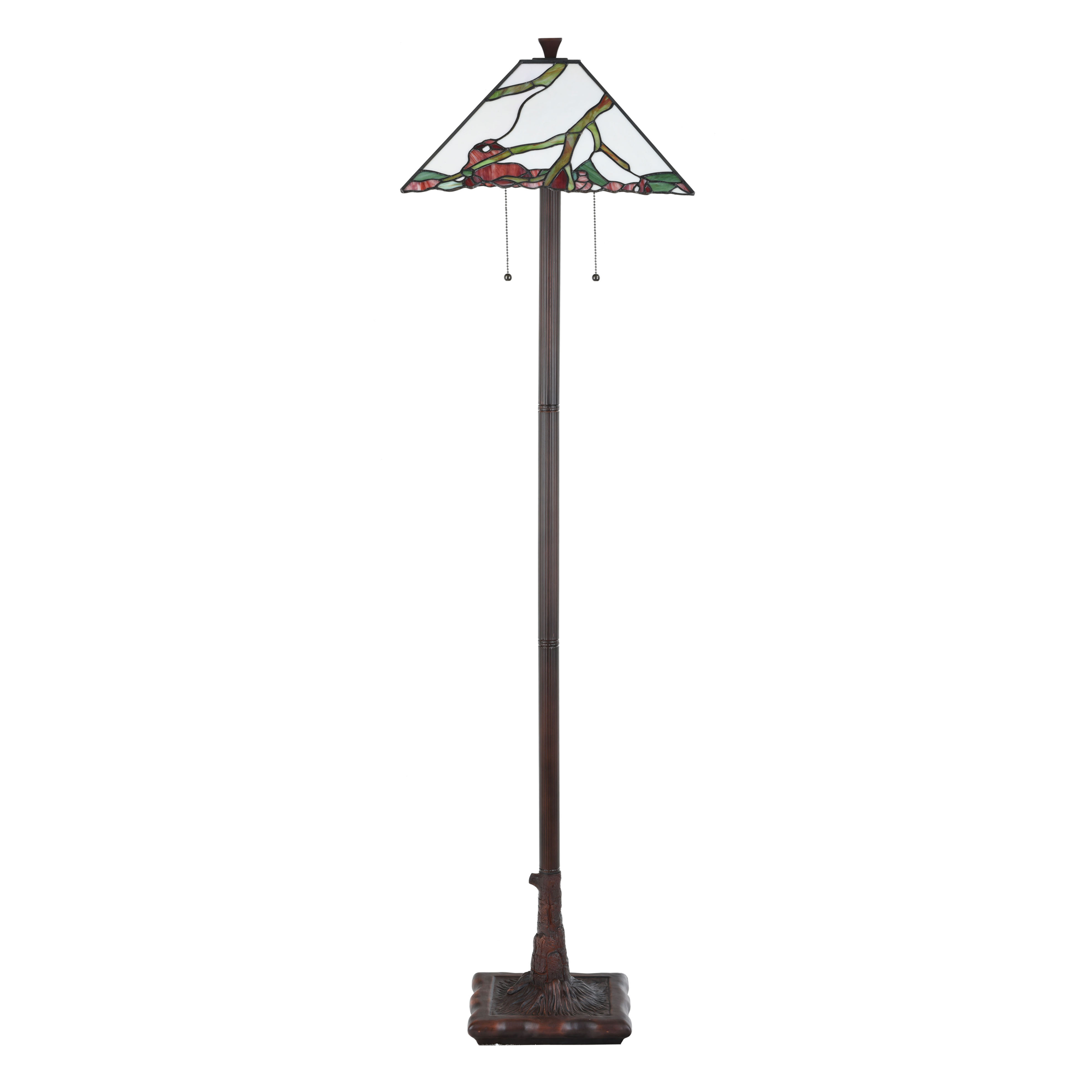 Tiffany Floor Lamp Exotic Maple