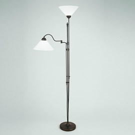 Floor Reading Lamp with Hinge and Uplighter | Cono