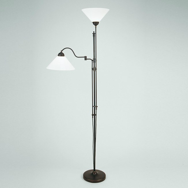 Floor Reading Lamp with Hinge and Uplighter | Cono