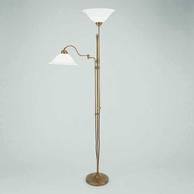 Floor Reading Lamp with Hinge and Uplighter | Hat