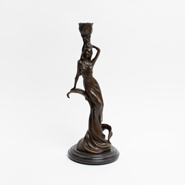 Bronze Candlestick / Sculpture Carmen