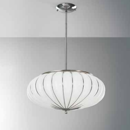 Venetian Hanging Lamp Genova Opal White