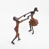 Bronze Sculpture Boy and Girl
