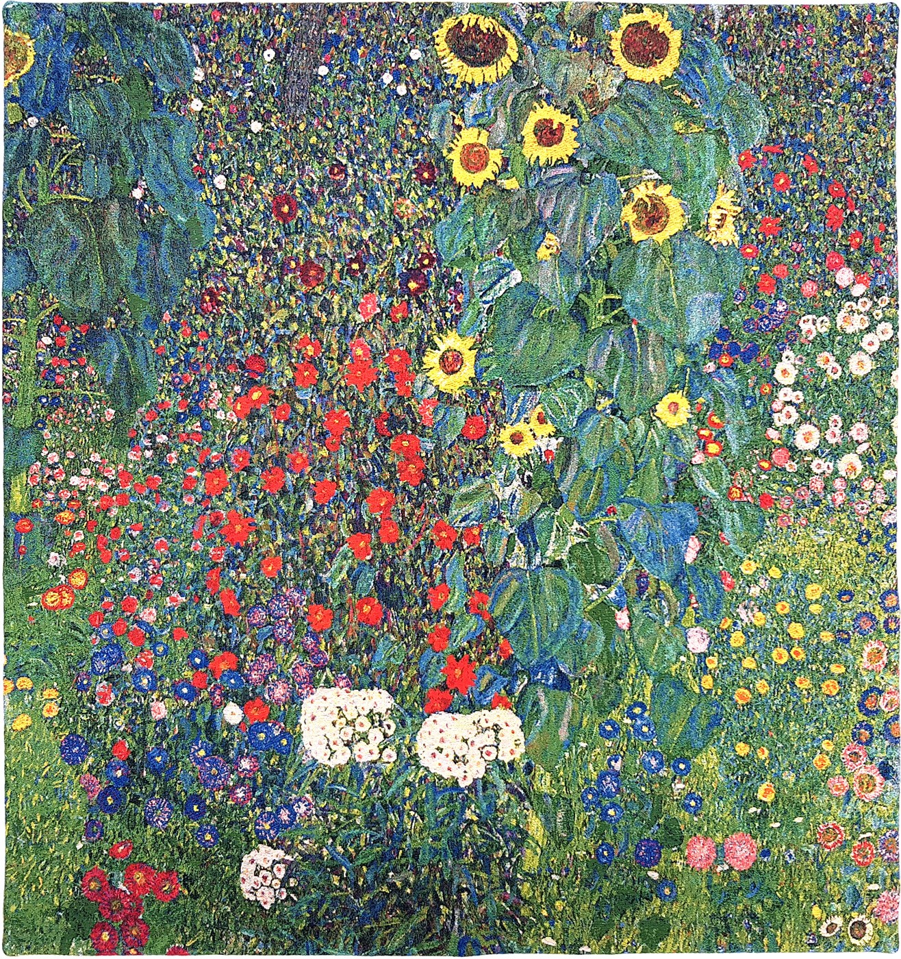 Wall Tapestry Klimt Country Garden with Sunflowers