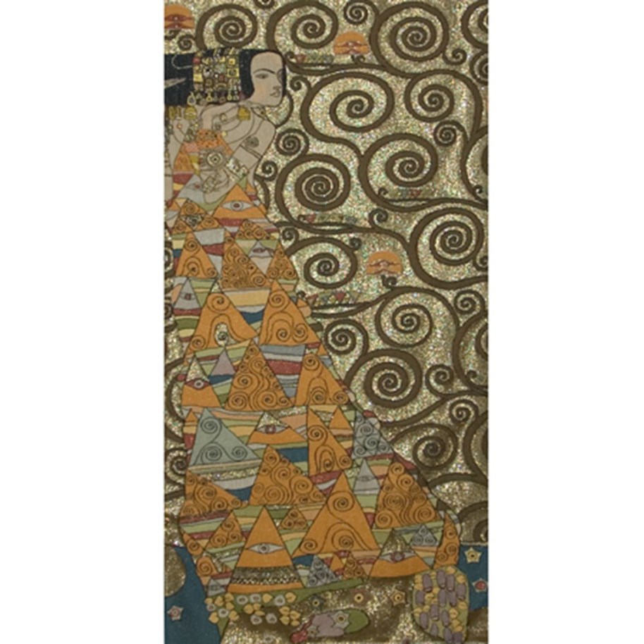 Wall Tapestry Klimt The Expectation Gold Small