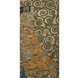 Wall Tapestry Klimt The Expectation Gold Small
