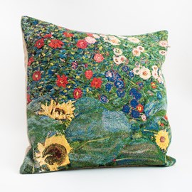 Cushion 'Country Garden with Sunflowers'