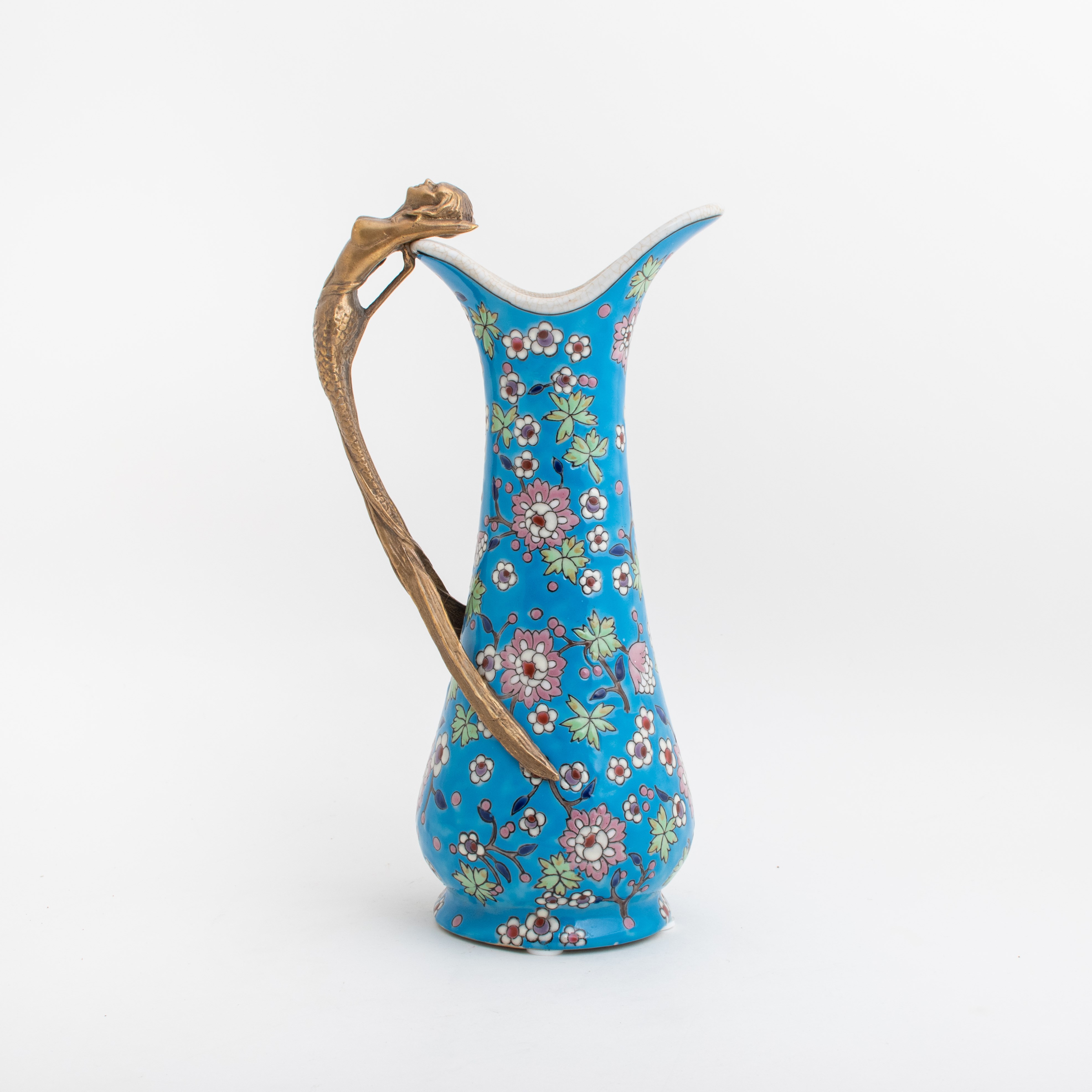 Decorative Jug Mermaid in blue