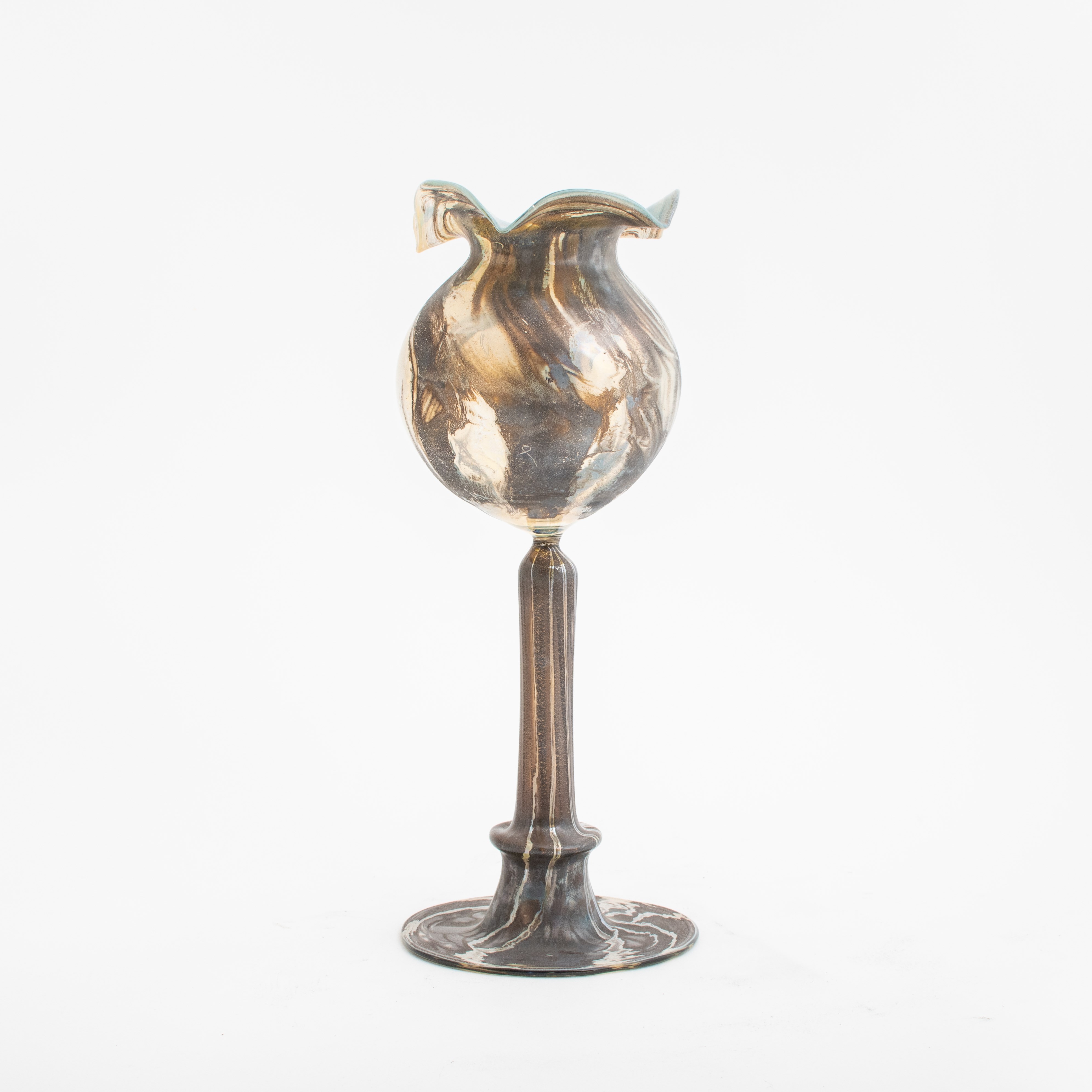 Art Nouveau Glass Rosehip