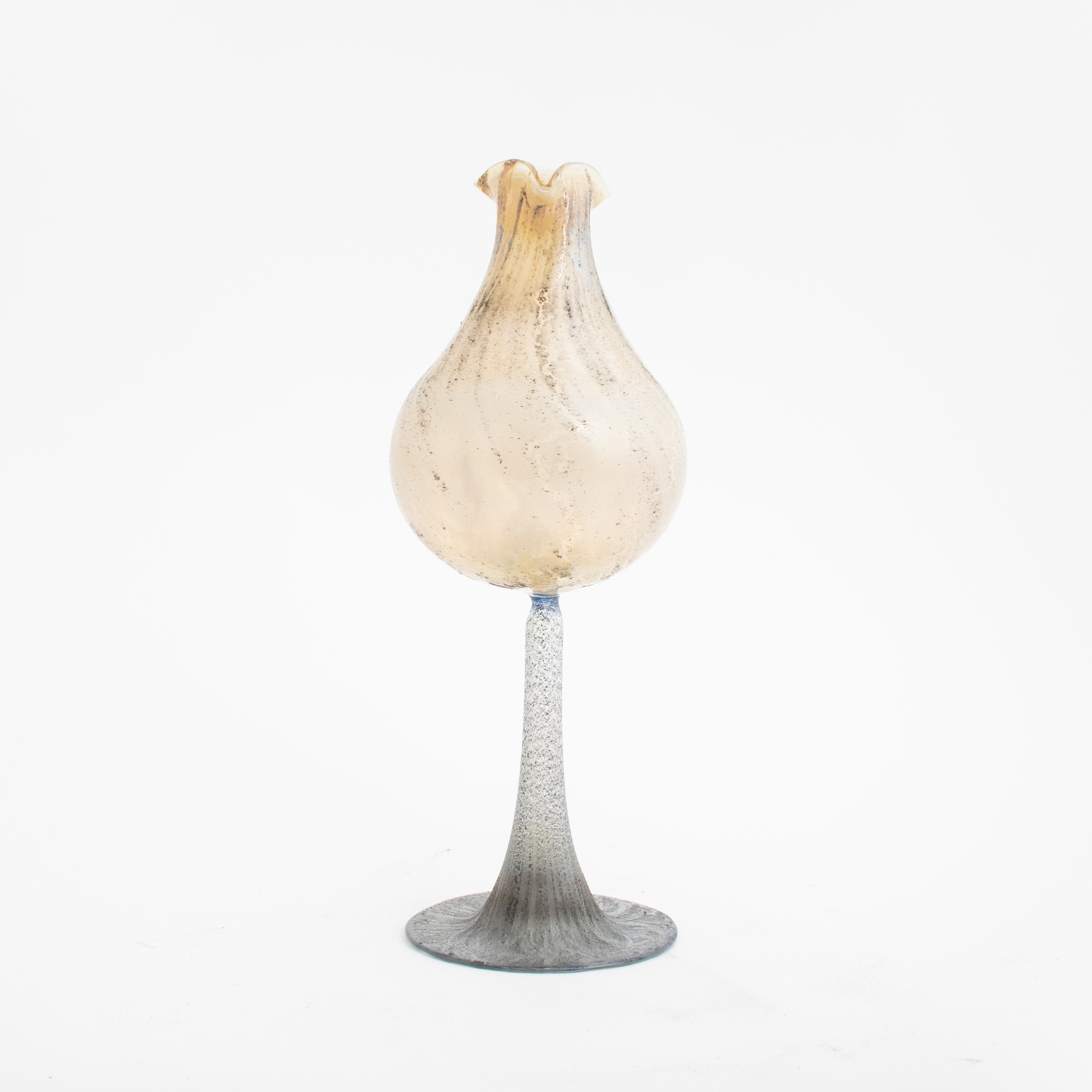Art Nouveau Glass Budding Flower