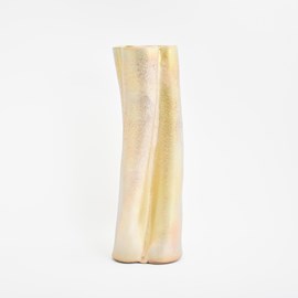 Ceramic vase Deining - light gold