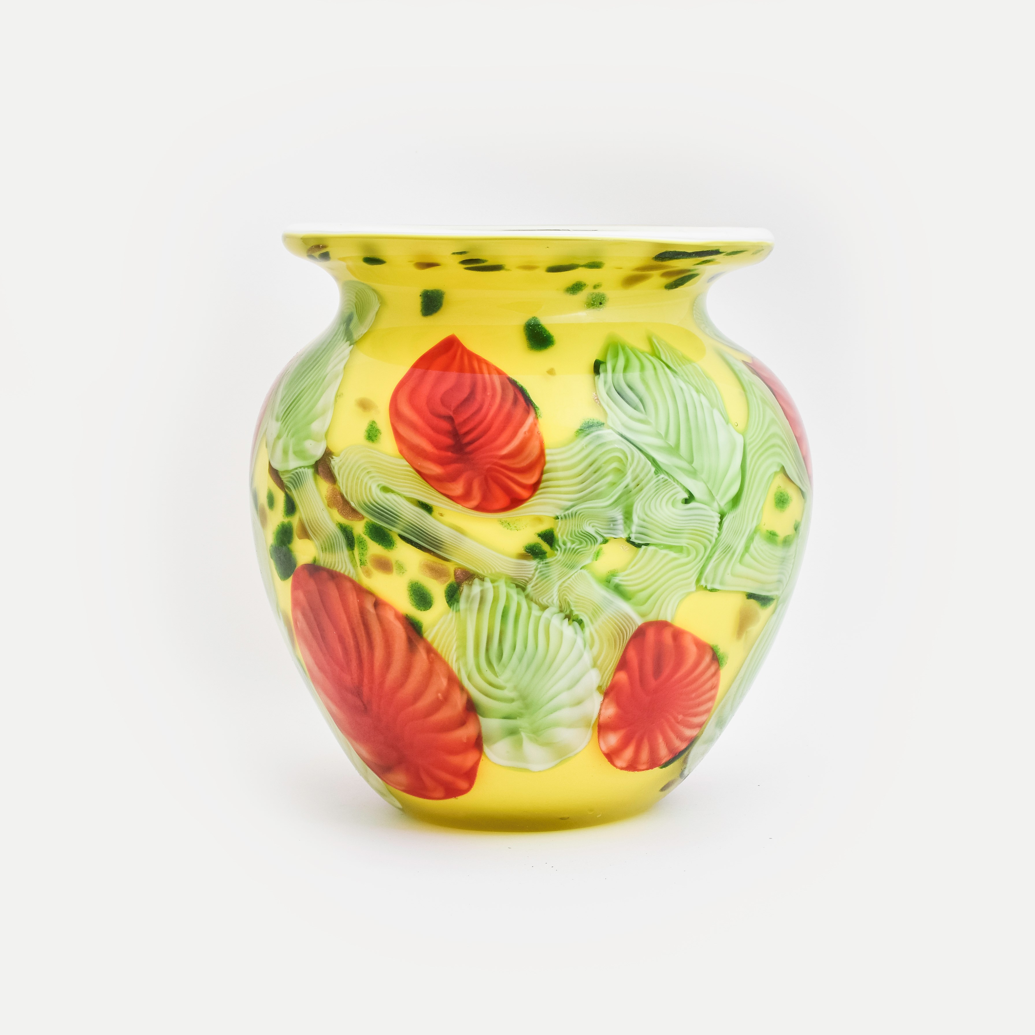 Glass Vase Abstract Flower