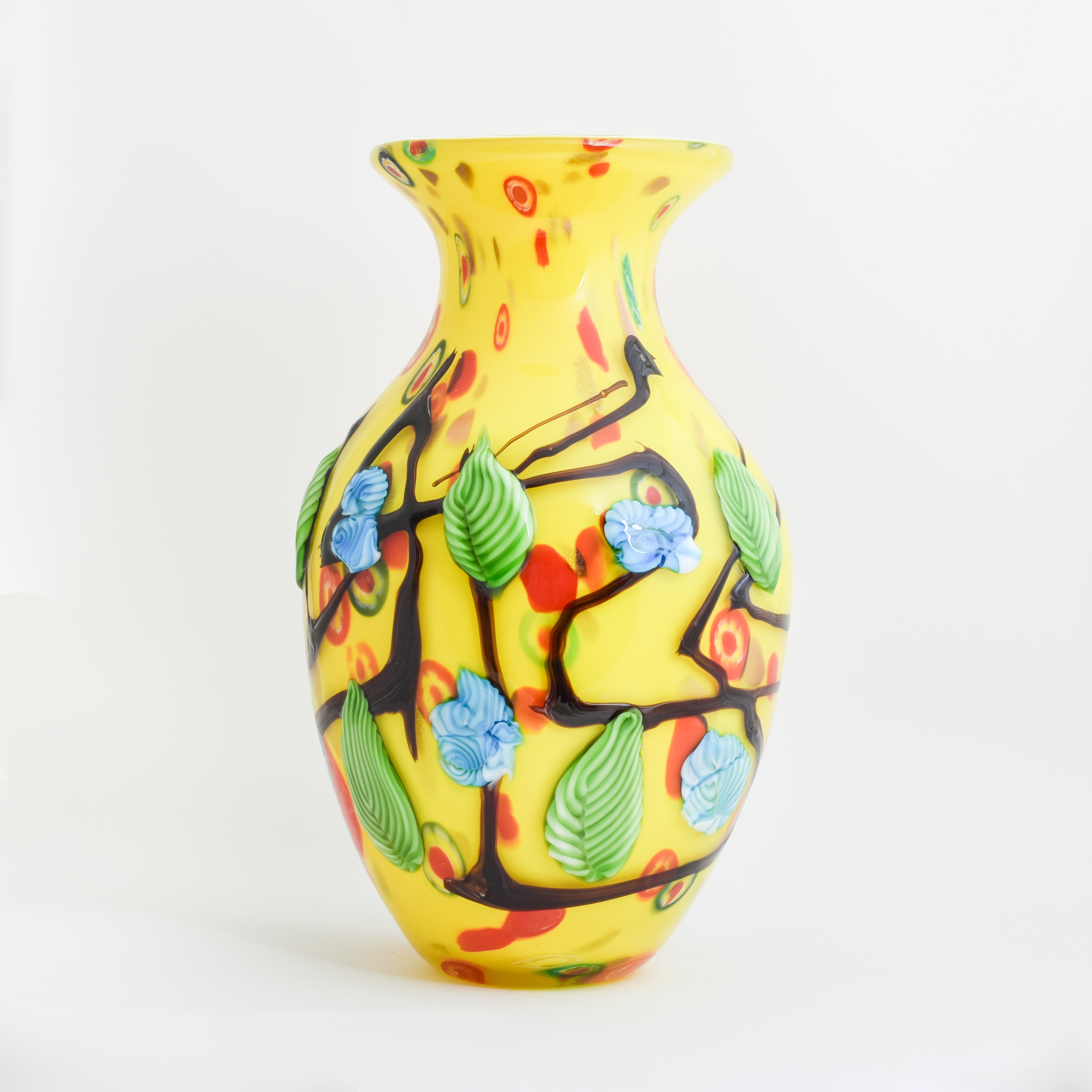 Glass vase Branches