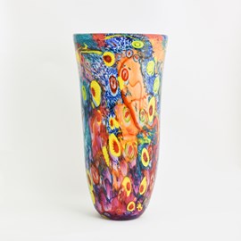 Glass vase Color explosion