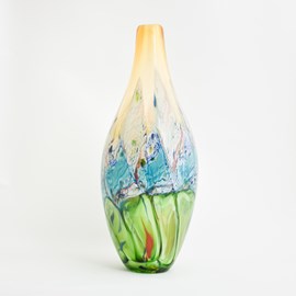 Glass vase Layered