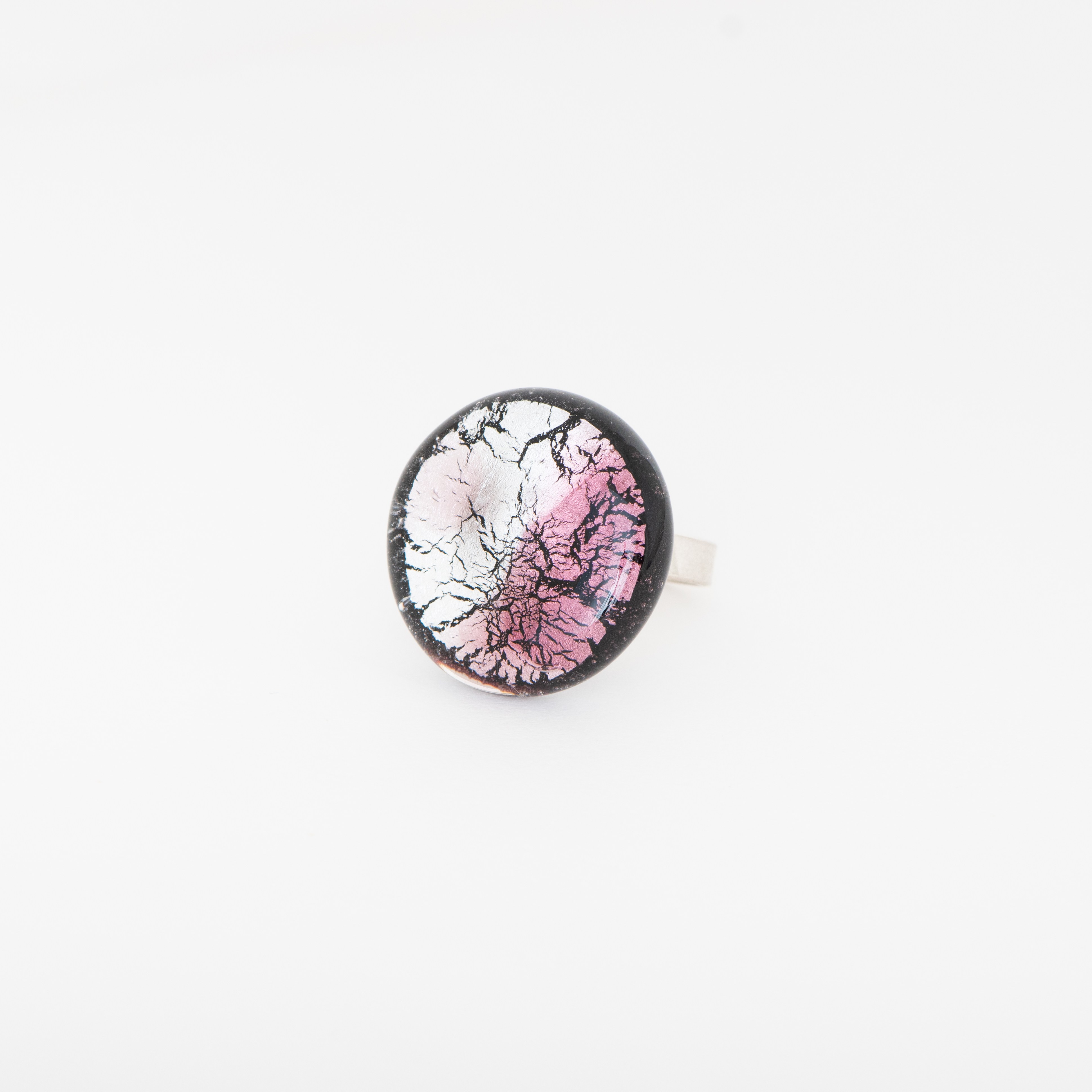 Ring Midnight Moon Pink / Silver