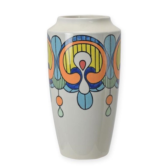 Art Deco vase with fresh colours