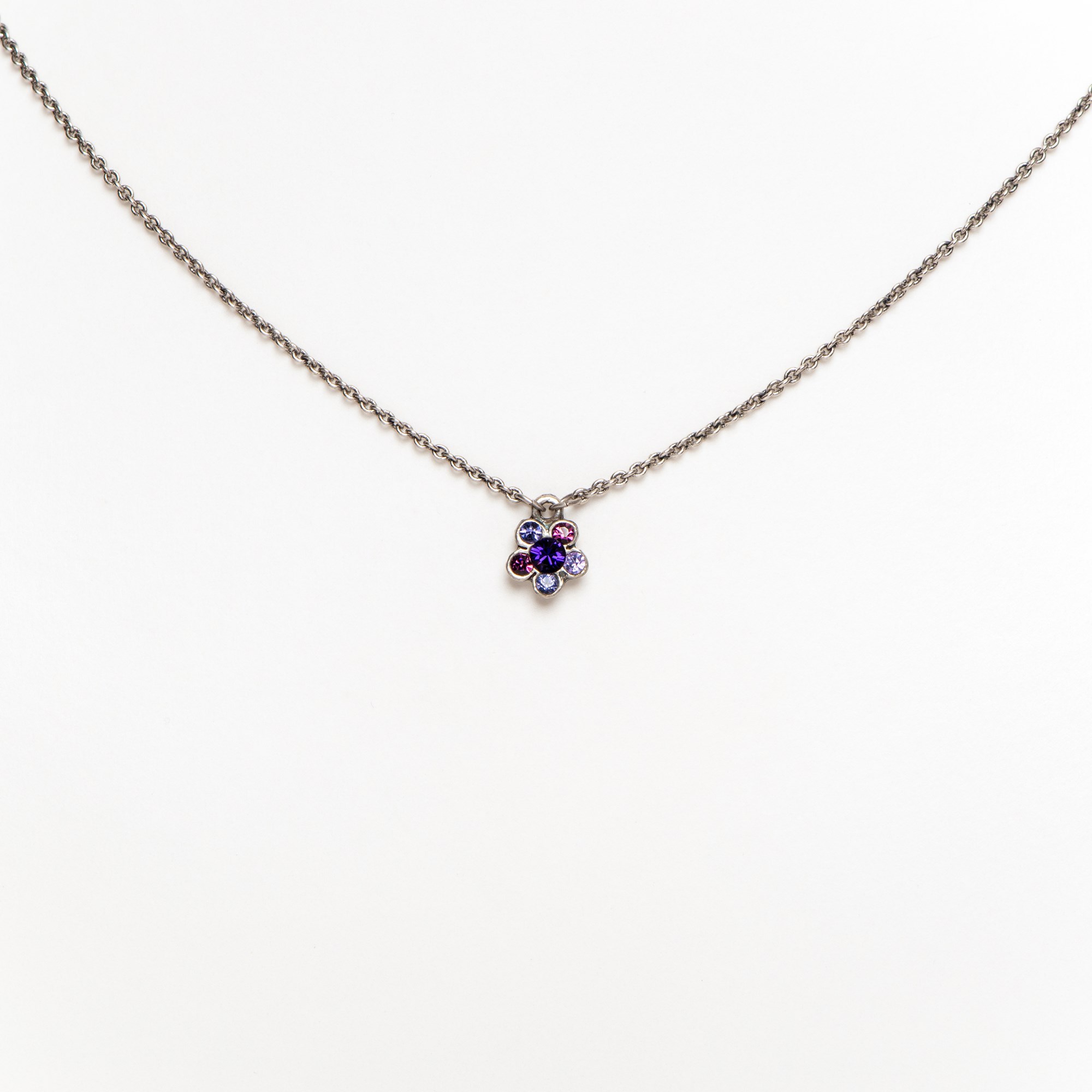 Necklace Purple Flower