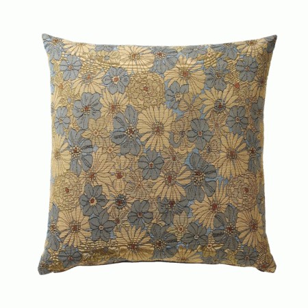 Large Cushion Endless Cream/Blue