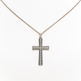 Pendant Crucifix with Swarovski Crystals