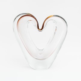 Glass Love Heart Sculpture
